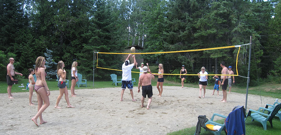 Play some beach volleyball on our sandy court! 